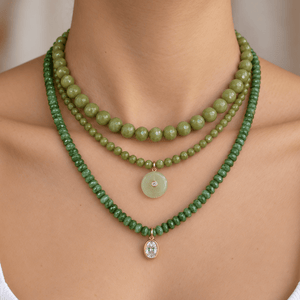 Harmony Jade Gaia Necklace - COLLARES - Malandra Jewelry - TC2714