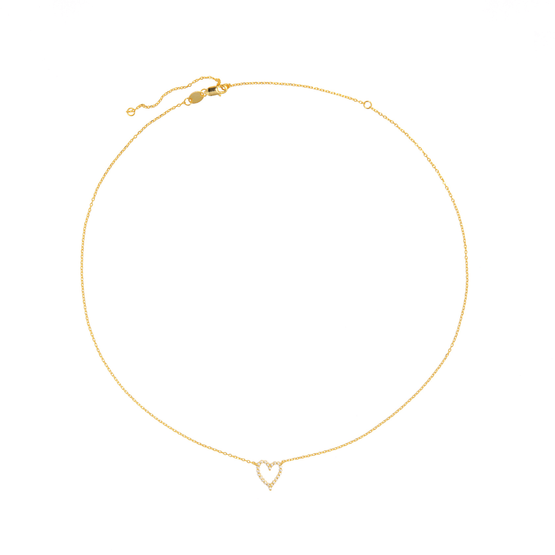 HEART LINE SERENA NECKLACE - COLLARES - Malandra Jewelry - EAWC82 - M240824000040