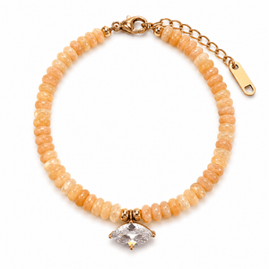 Honey Marquise Aventurine Bracelet - PULSERAS - Malandra Jewelry - EUWP614-JDB0306073-YW