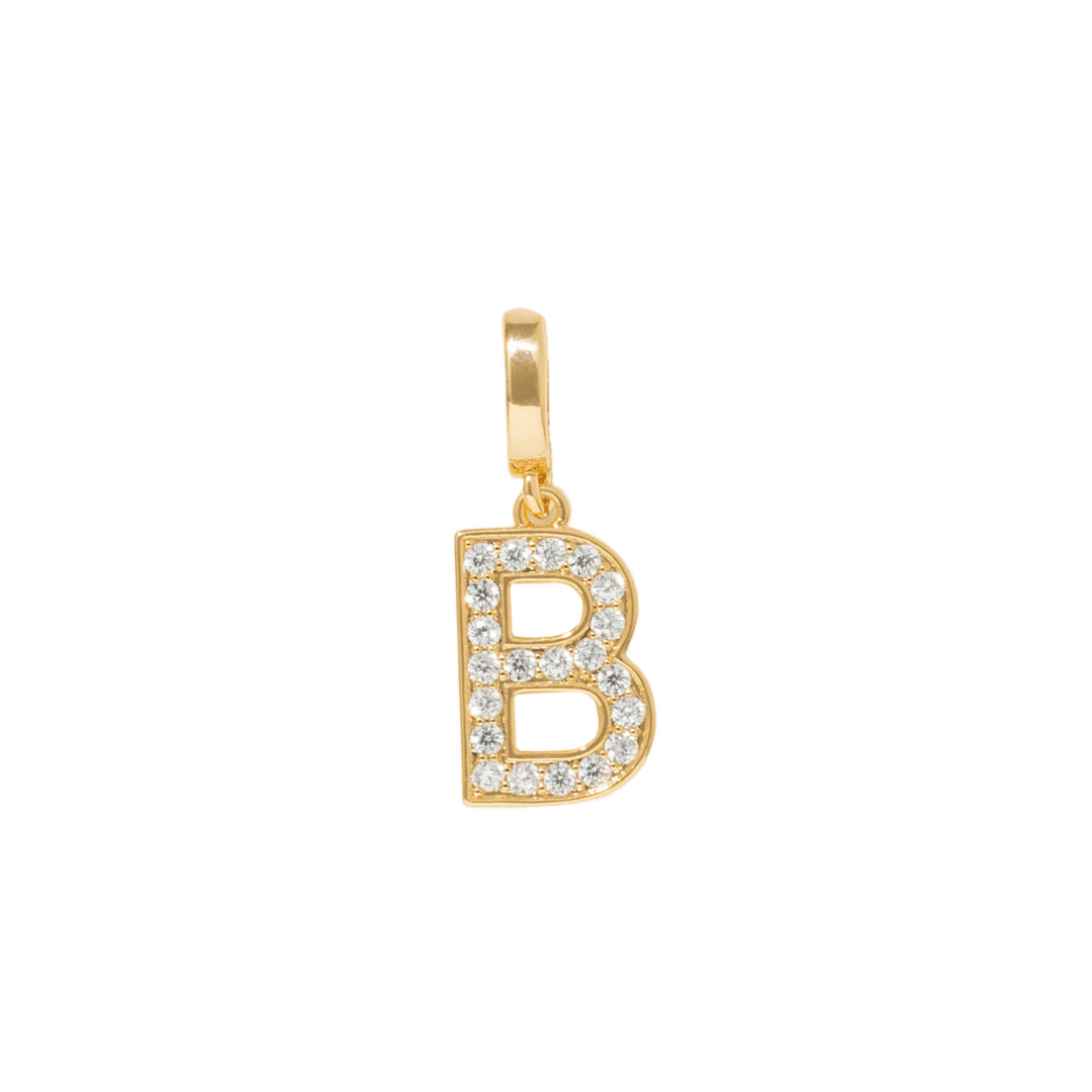 INITIAL CHARM - DIJES - Malandra Jewelry - EYHD122.B