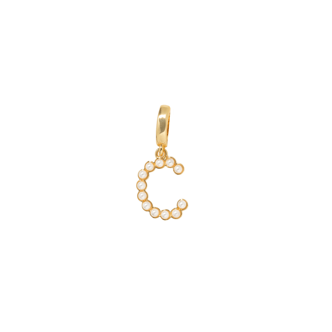 INITIAL CHARM - DIJES - Malandra Jewelry - EYHD122.C