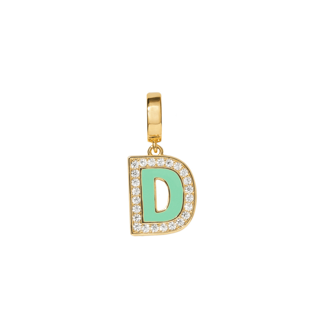 INITIAL CHARM - DIJES - Malandra Jewelry - EYHD122.D