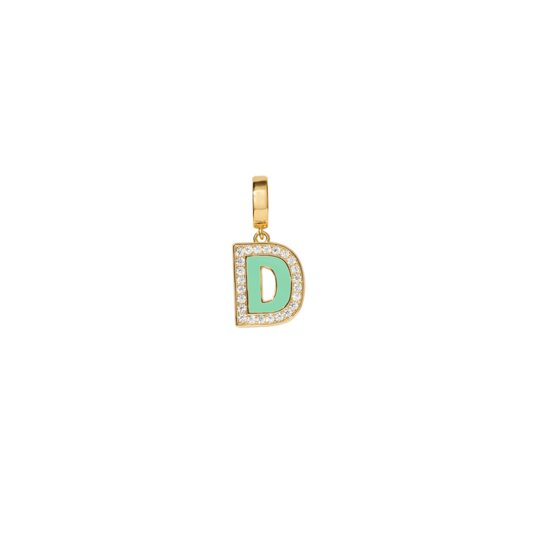 INITIAL CHARM - DIJES - Malandra Jewelry - EYHD122.D