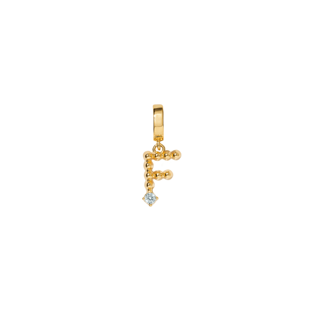 INITIAL CHARM - DIJES - Malandra Jewelry - EYHD122.F