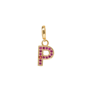 INITIAL CHARM - DIJES - Malandra Jewelry - EYHD122.P