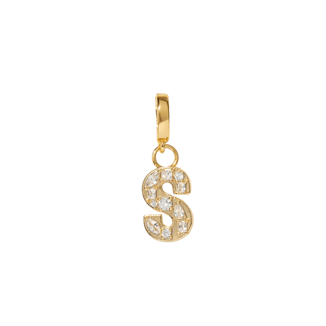 INITIAL CHARM - DIJES - Malandra Jewelry - EYHD122.S