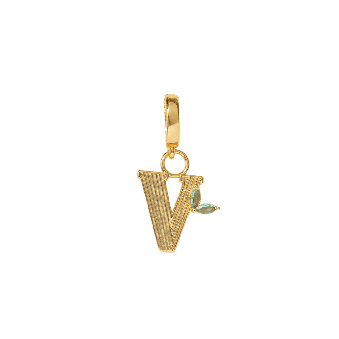 INITIAL CHARM - DIJES - Malandra Jewelry - EYHD122.V