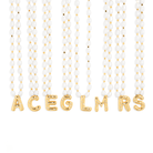 INITIAL PEARL GLOW NECKLACE - COLLARES - Malandra Jewelry - EYHC12.A