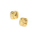 INTERLACED GOLDEN EARRINGS - ARETES - Malandra Jewelry - AA1422 - G82190