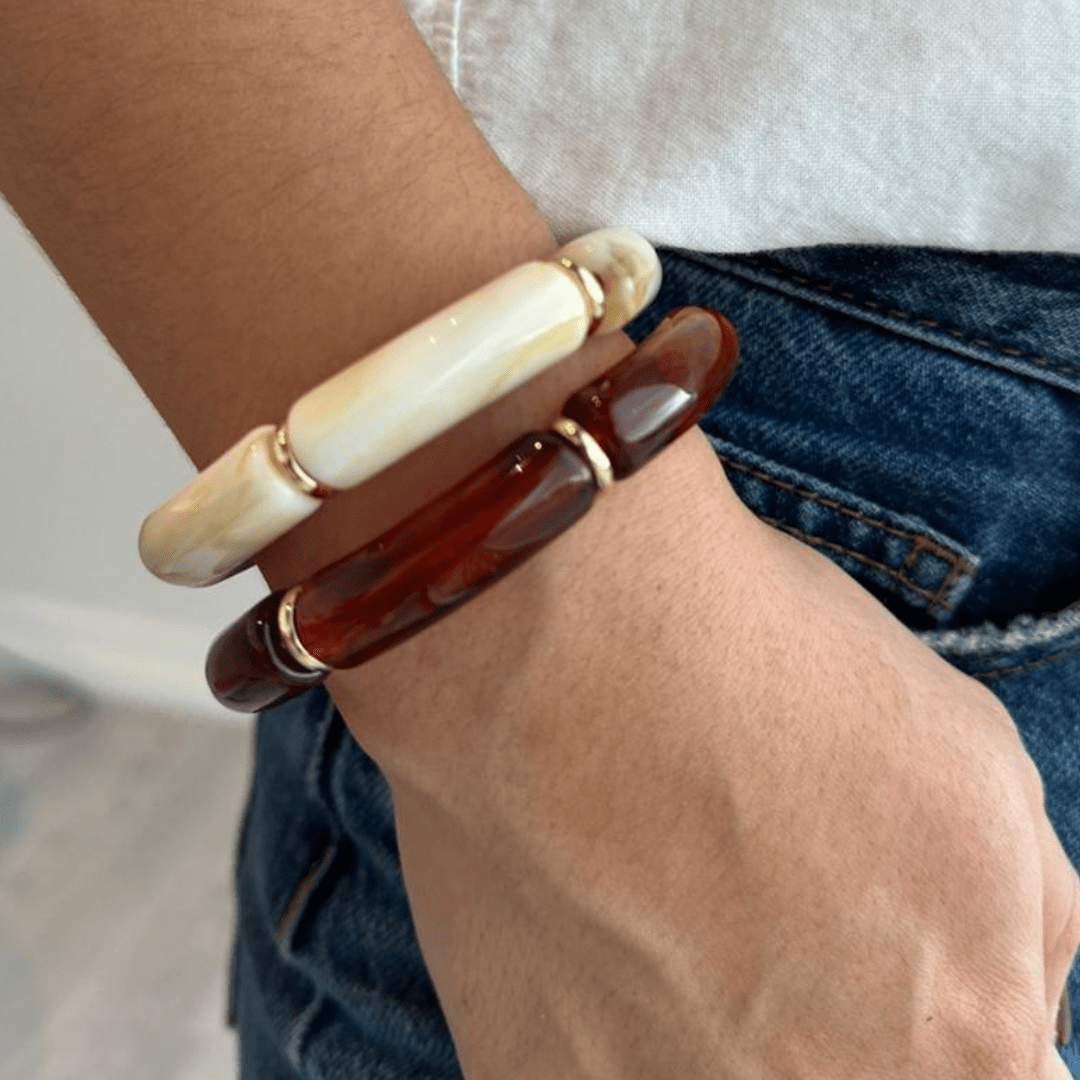 IVORY SWIRL LUXE BRACELET - PULSERAS - Malandra Jewelry - EUWP283-JDB0108021