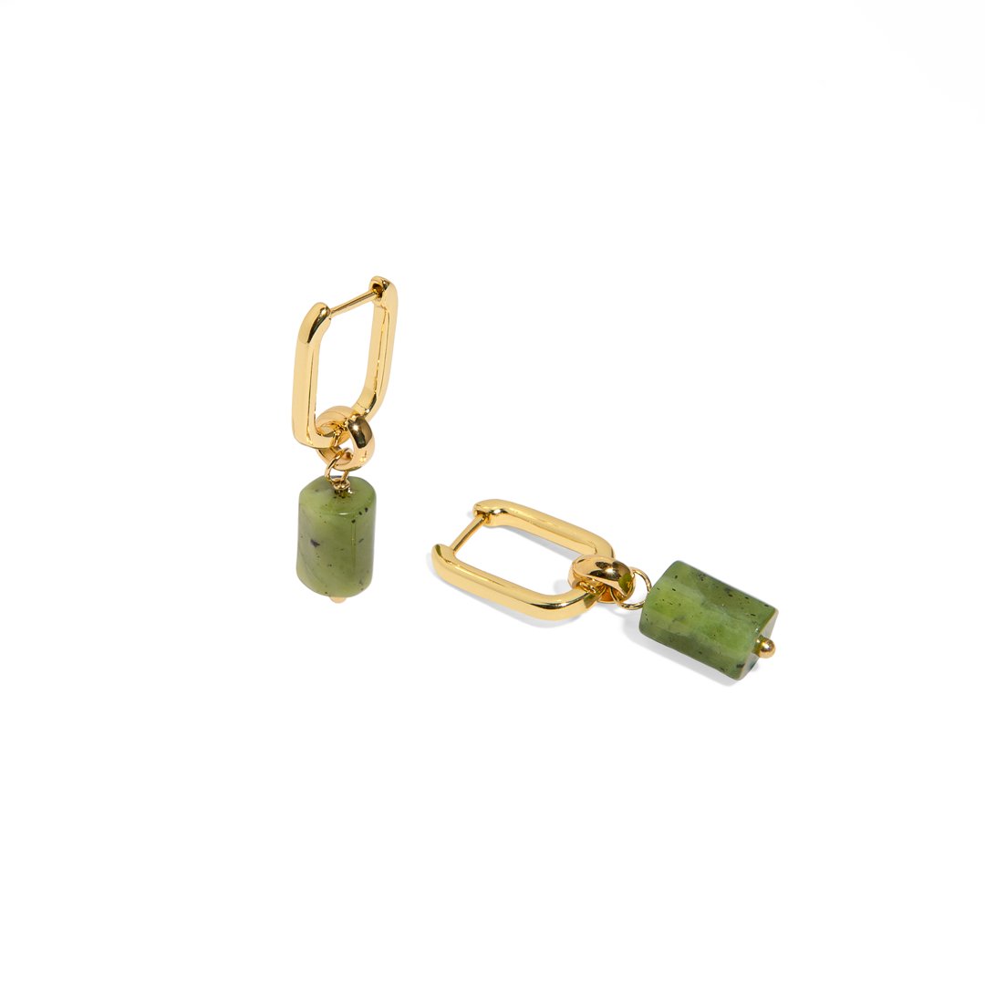 JADE AURA EARRINGS - ARETES - Malandra Jewelry - TA1628