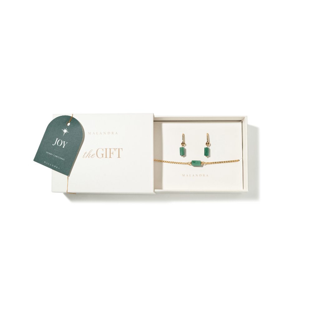 JADE AURA GIFT SET - SETS DE REGALO - Malandra Jewelry - SET119-TP1618 TA1628