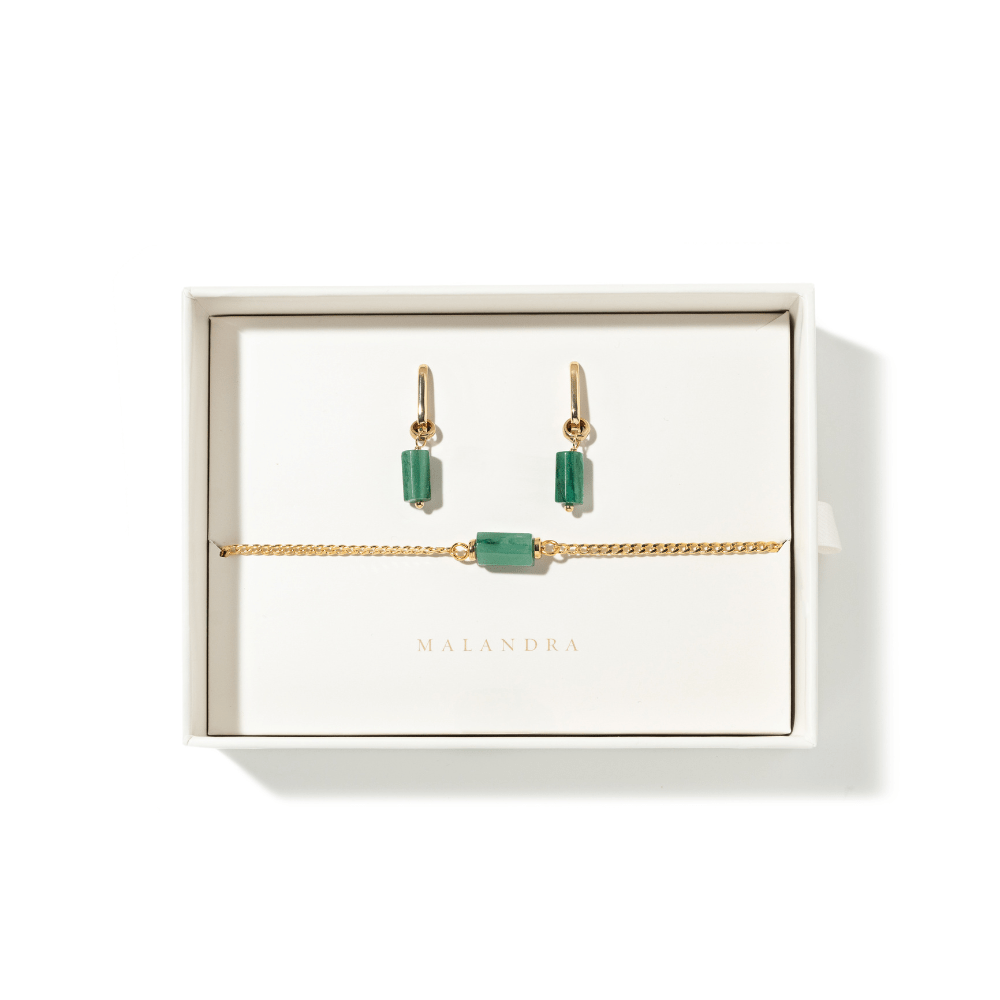 JADE AURA GIFT SET - SETS DE REGALO - Malandra Jewelry - SET119-TP1618 TA1628