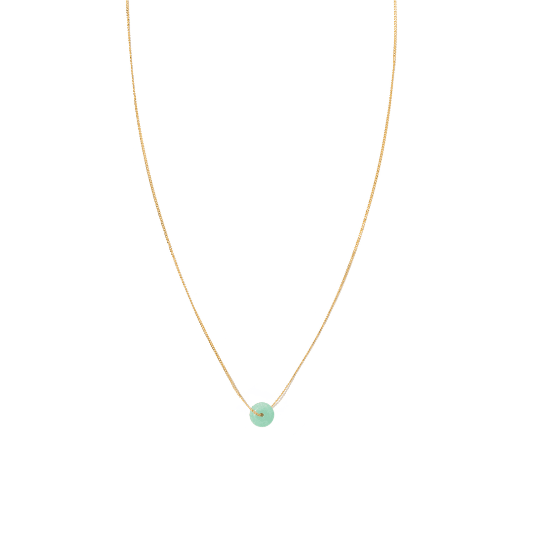 JADE ESSENCE GRATITUDE NECKLACE - COLLARES - Malandra Jewelry - TC2202