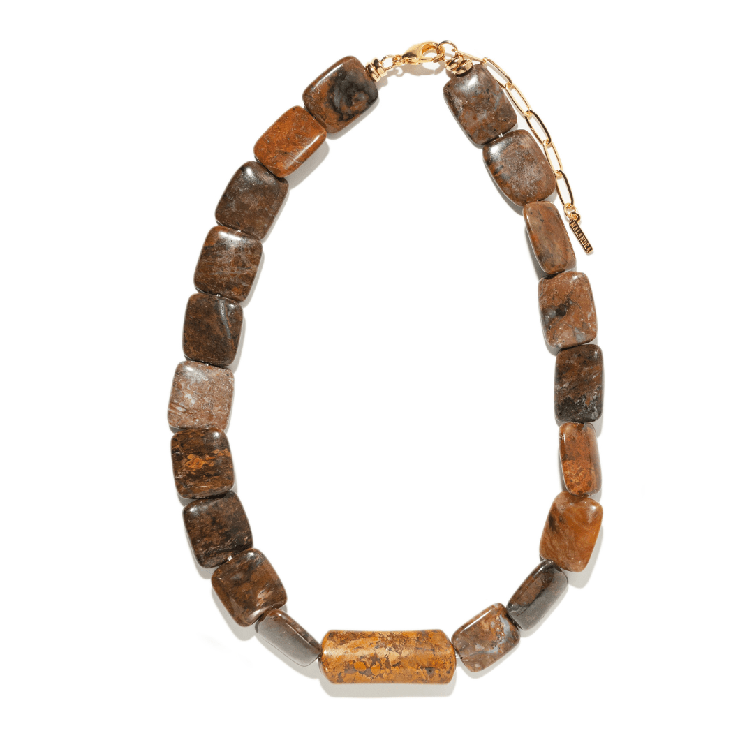 JASPER QUARTZ TERRA NECKLACE - COLLARES - Malandra Jewelry - TC2137