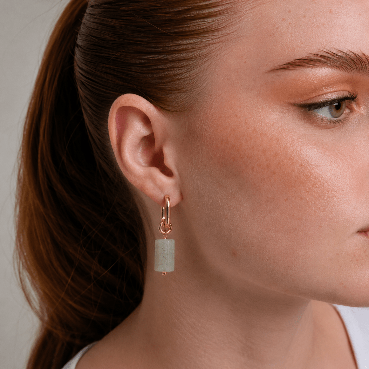 LABRADORITE AURA EARRINGS - ARETES - Malandra Jewelry - TA1625
