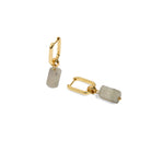 LABRADORITE AURA EARRINGS - ARETES - Malandra Jewelry - TA1625