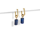LAPISLAZULI AURA EARRINGS - ARETES - Malandra Jewelry - TA1624