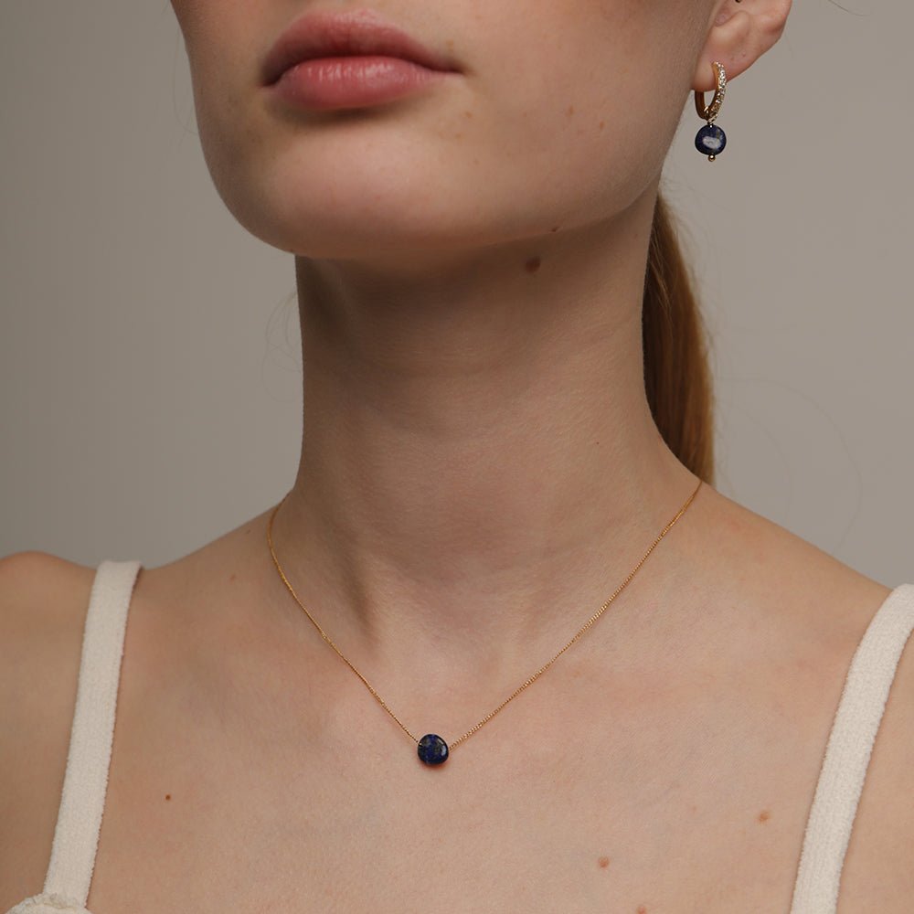 LAPISLAZULI GRATITUD NECKLACE - COLLARES - Malandra Jewelry - TC1640