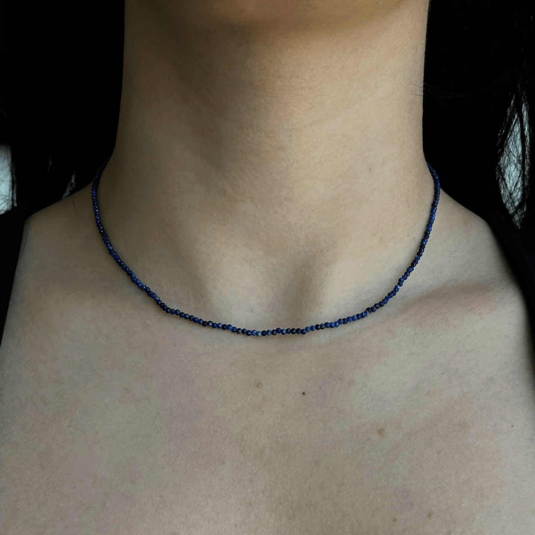 LAPISLAZULI STONE NECKLACE - COLLARES - Malandra Jewelry - TC2304