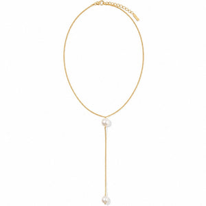 LARIAT PEARL DOTS NECKLACE - COLLARES - Malandra Jewelry - TC2084