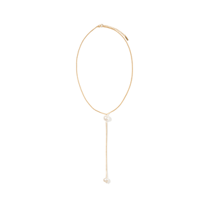 LARIAT PEARL DOTS NECKLACE - COLLARES - Malandra Jewelry - TC2084