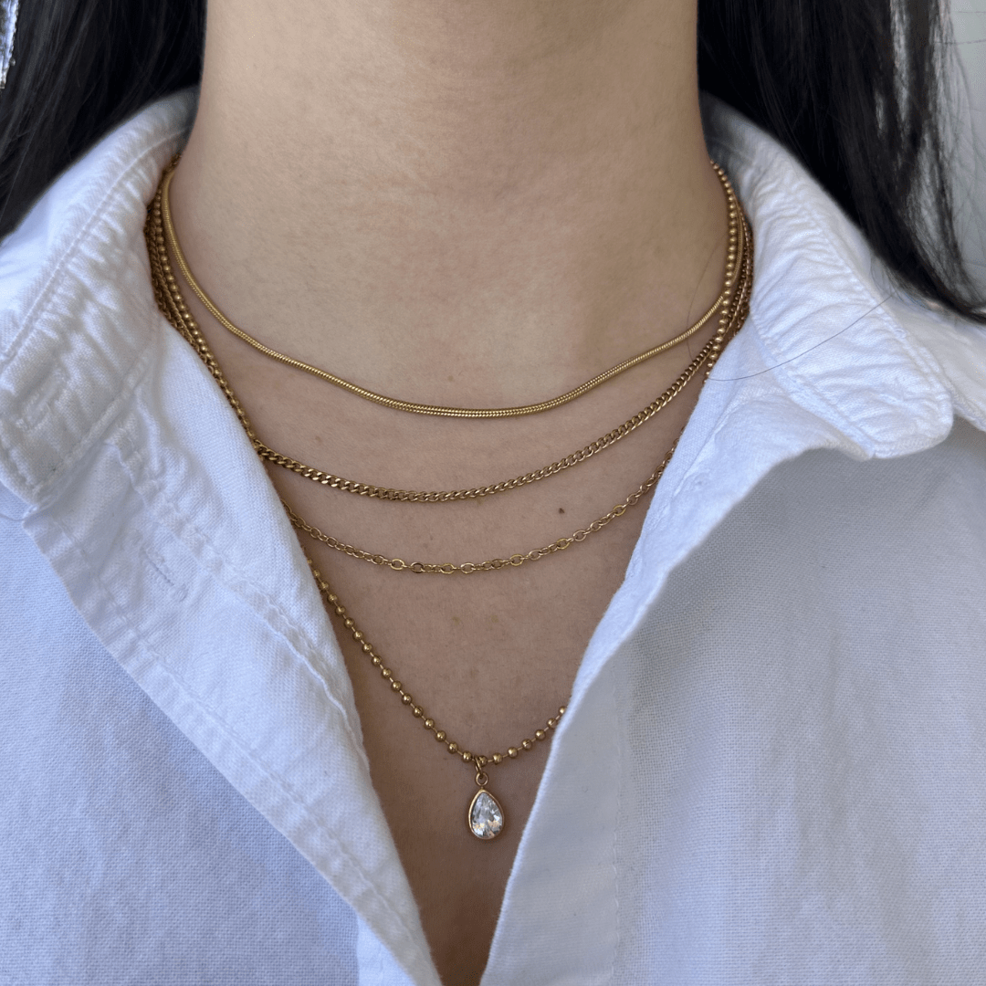 LAYERED QUAD LUXE NECKLACE - COLLARES - Malandra Jewelry - EUWC384-JDN0311132