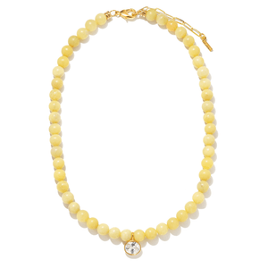 LEMON AGATE GAIA NECKLACE - COLLARES - Malandra Jewelry - TC2482