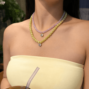 LEMON AGATE GAIA NECKLACE - COLLARES - Malandra Jewelry - TC2482
