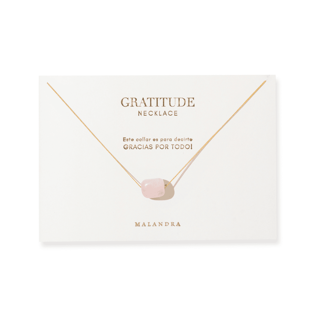 LILAC JADE GRATITUDE NECKLACE - COLLARES - Malandra Jewelry - TC2201