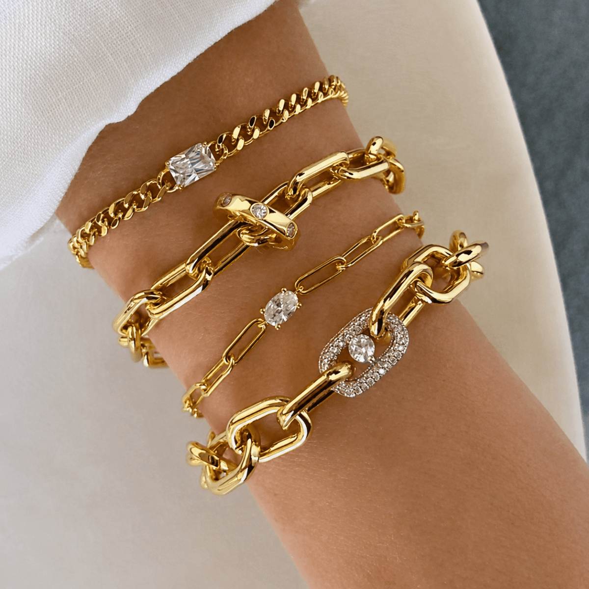 LINKS CLASSIC CHAIN BRACELET - PULSERAS - Malandra Jewelry - ICP556