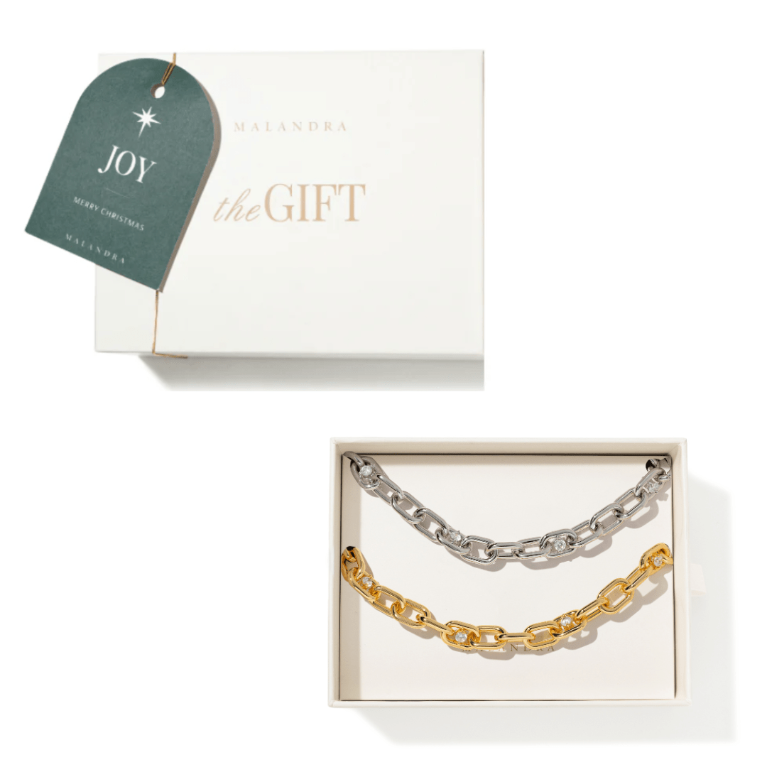 LINKS SPARK SILVER & GOLD GIFT SET - SETS DE REGALO - Malandra Jewelry - SET149 ICP440.P/ICP440