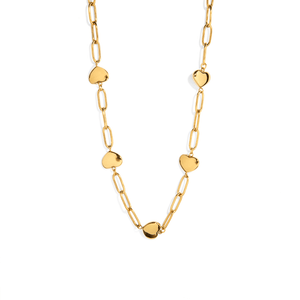 LOVELY GOLD CHAIN NECKLACE - COLLARES - Malandra Jewelry - EUWC208 - JDNW2408021