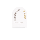 LOVELY QUARTET EARRINGS SET - ARETES - Malandra Jewelry - AA1531 - K08448