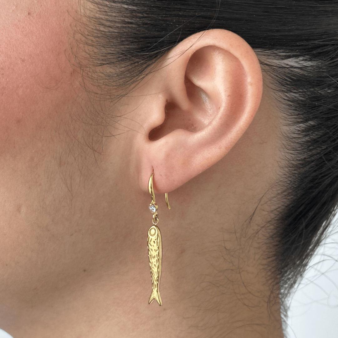 LUCKY FISH GLOW EARRINGS - ARETES - Malandra Jewelry - EUWA404- JDE0308031