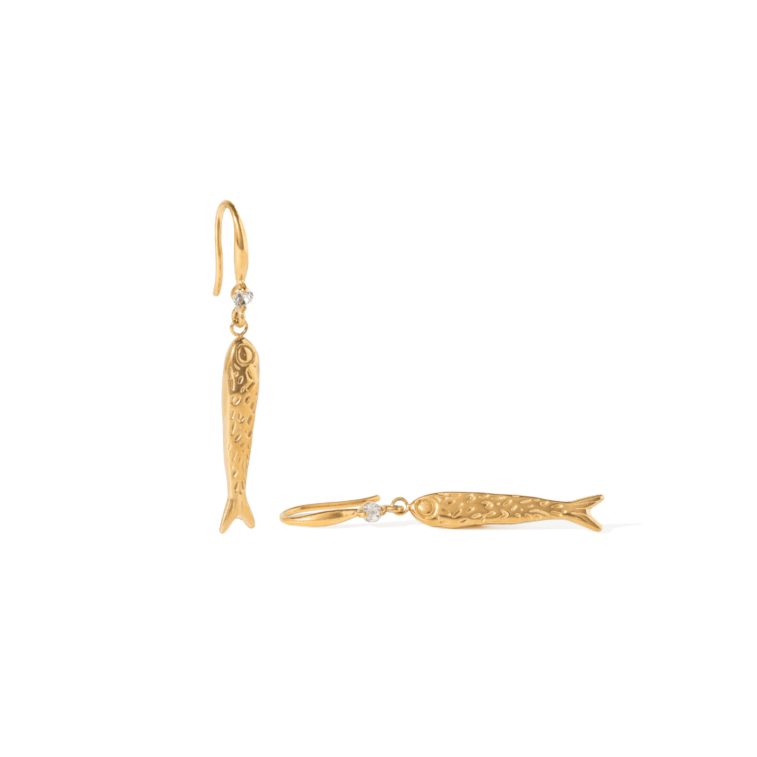 LUCKY FISH GLOW EARRINGS - ARETES - Malandra Jewelry - EUWA404- JDE0308031