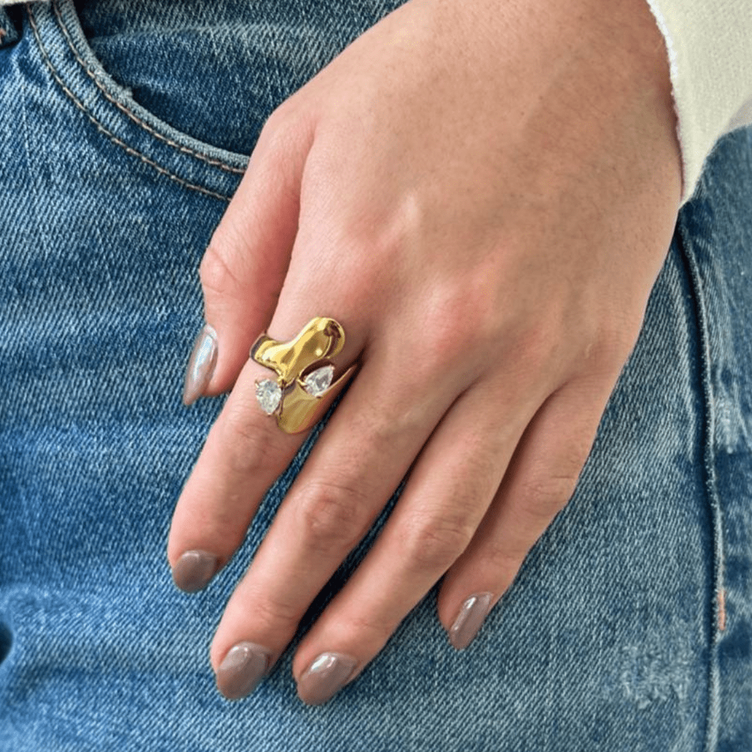 LUMEN SCULPT RING - ANILLOS - Malandra Jewelry - EUWR352-JDR0310003