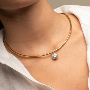 LUMINA CIRCLE CHOKER - COLLARES - Malandra Jewelry - AC1581-U68437