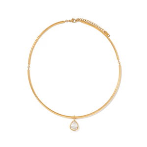 LUMINA DROP CHOKER - COLLARES - Malandra Jewelry - EUWC391-JDN0112242-4