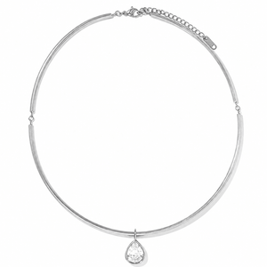 LUMINA DROP SILVER CHOKER - COLLARES - Malandra Jewelry - EUWC391.P-JDN0112242-4