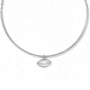LUMINA MARQUISE SILVER CHOKER