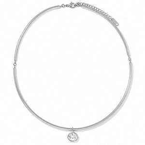 LUMINA OVAL SILVER CHOKER