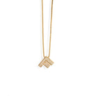 LUMINOUS GOLDEN LETTER NECKLACE - COLLARES - Malandra Jewelry - XIC17.A - MN3186 - AG
