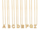 LUMINOUS GOLDEN LETTER NECKLACE - COLLARES - Malandra Jewelry - XIC17.A - MN3186 - AG