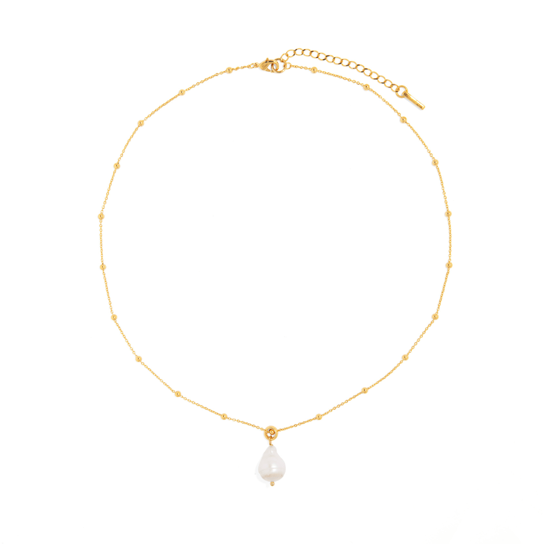 LUX BAROQUE PEARL NECKLACE - COLLARES - Malandra Jewelry - TC1926