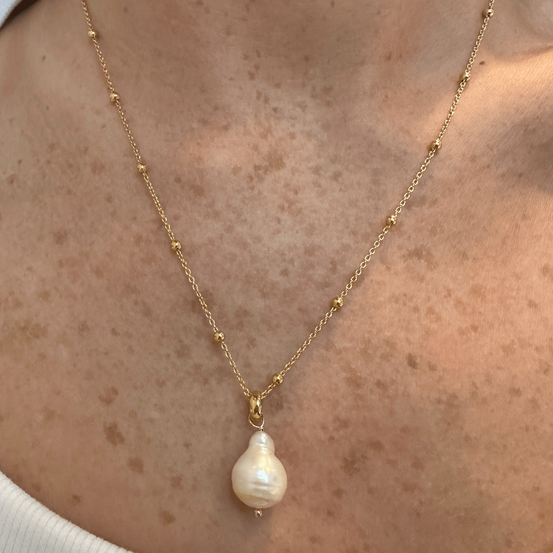 LUX BAROQUE PEARL NECKLACE - COLLARES - Malandra Jewelry - TC1926