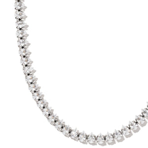 LUXE MARQUISE TENNIS NECKLACE - COLLARES - Malandra Jewelry - EZAC62.P
