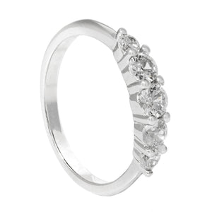 LUXE SILVER SPARKLE RING - ANILLOS - Malandra Jewelry - EOBR18.5-jz1699