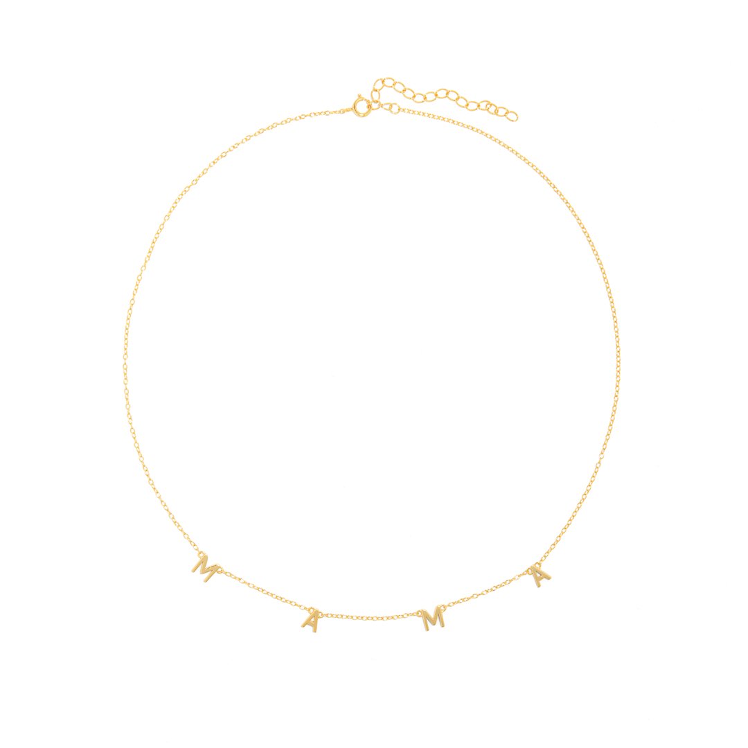 MAMA GOLDEN NECKLACE - COLLARES - Malandra Jewelry - ERC39-G60301511708C