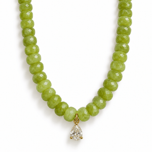 Matcha Jasper Gaia Necklace - COLLARES - Malandra Jewelry - TC2682